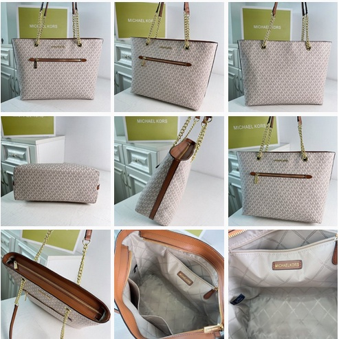 [Instant/Same Day]M-K  2223  Michael Kors Tote Bag Smile Face Bag Shoulder Bag   gwd