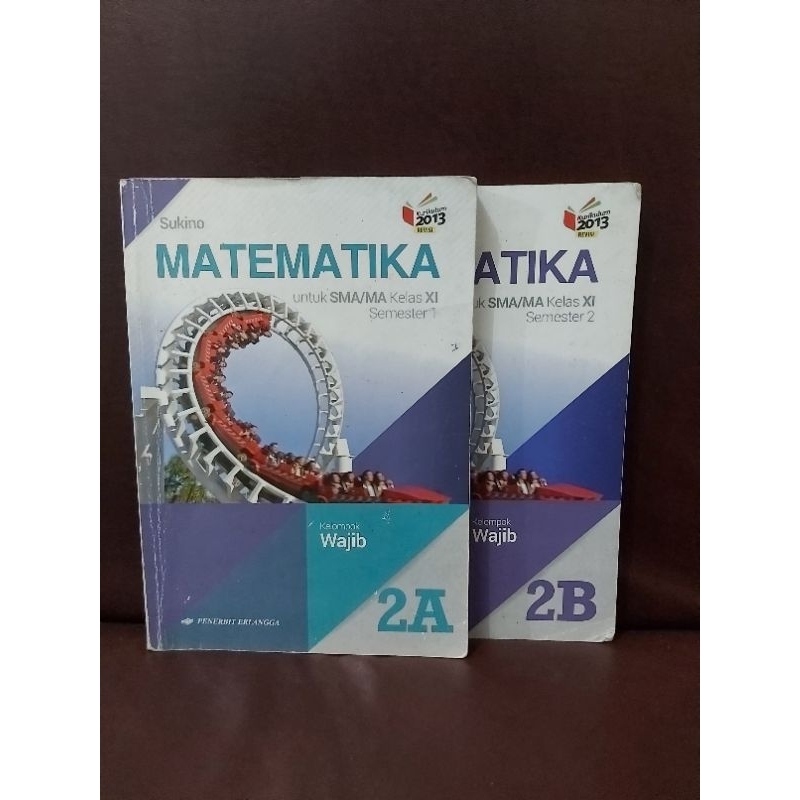 

Buku Matematika Kelompok Wajib utk SMA Kelas XI / 11 2A / 2B Penerbit Erlangga (Bekas)