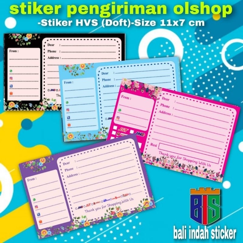 

(50 pcs) STIKER PENGIRIMAN OLSHOP/STIKER LABEL PENGIRIMAN TERMURAH/STIKER PENGIRIMAN MURAH