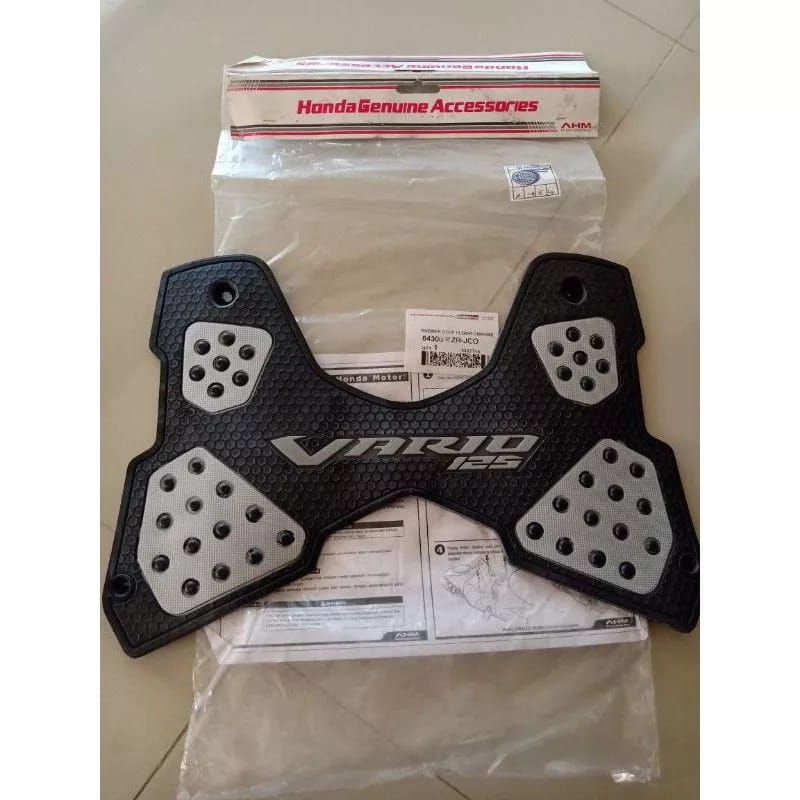 original ahm acc kit var 125 rubber step floor chrome karpet lumpur alas pijakan injakan kaki ahm ho