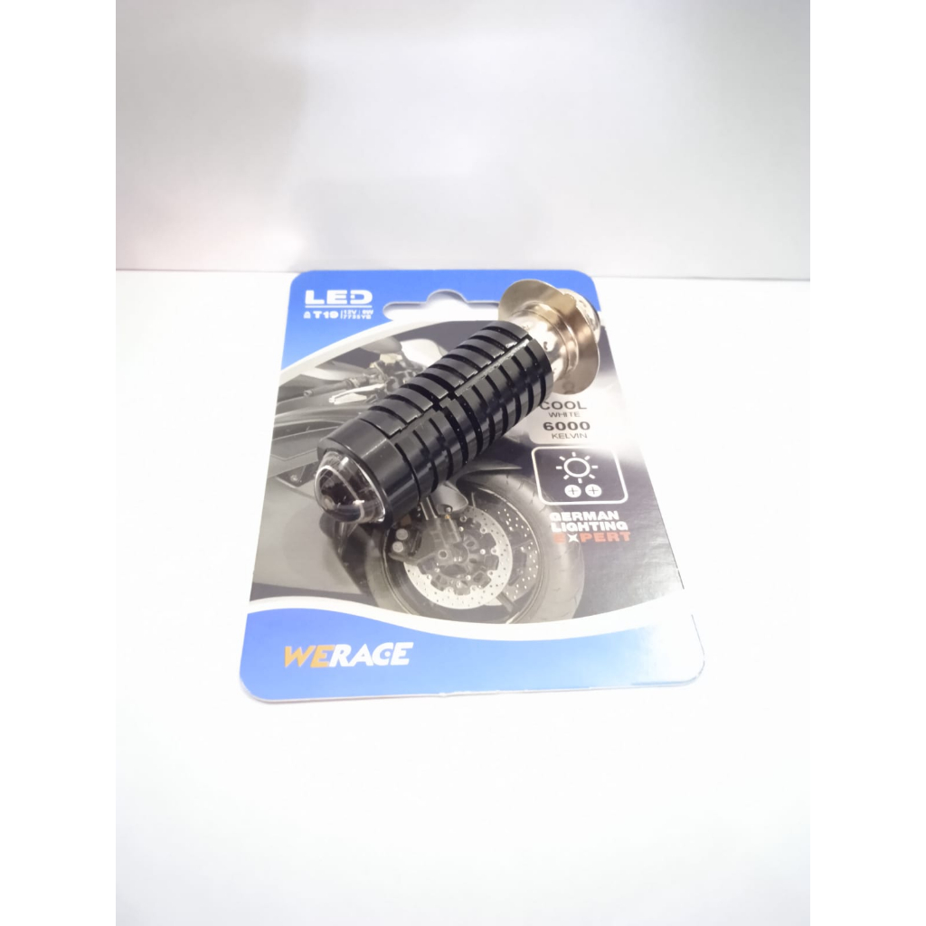 LED H6 SUPERSONIC LASER D2 2 WARNA WERACE MODEL BEBEK PNP PUTIH KUNING 12VOLT CAHAYA LEBAR TAHAN LAMA