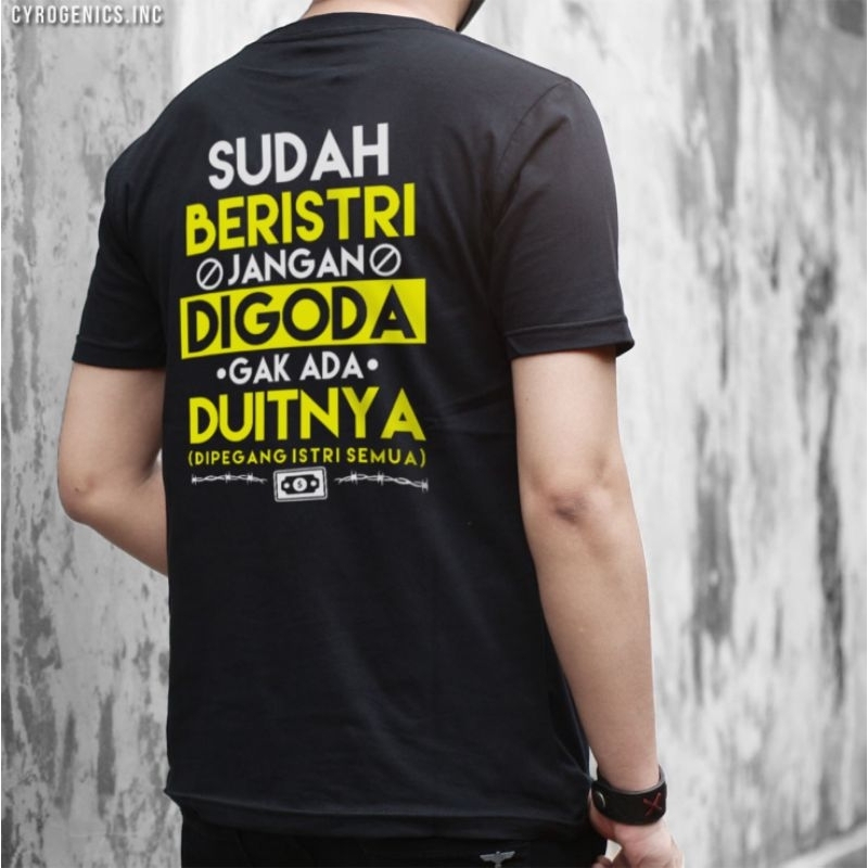 Baju kaos Sudah Beristri jangan digoda