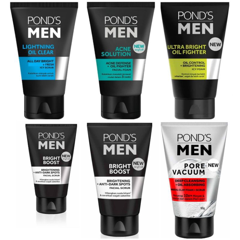 POND'S Men Power Foam Oil Blaster Clear bright boost pore vacuum Acne pollution ponds