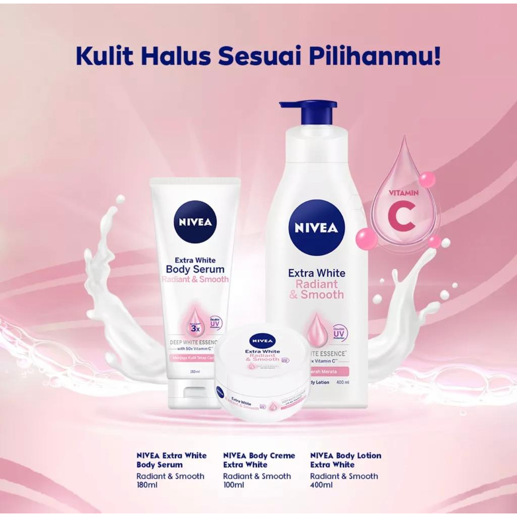 NIVEA Body Care Extra White Radiant &amp; Smooth Lotion 400 ml [Pump]