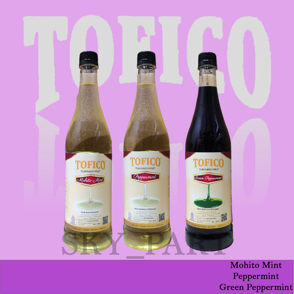 

Tofico Mohito Mint Peppermint green peppermint Syrup Sirup Tofico Premium 1 Liter