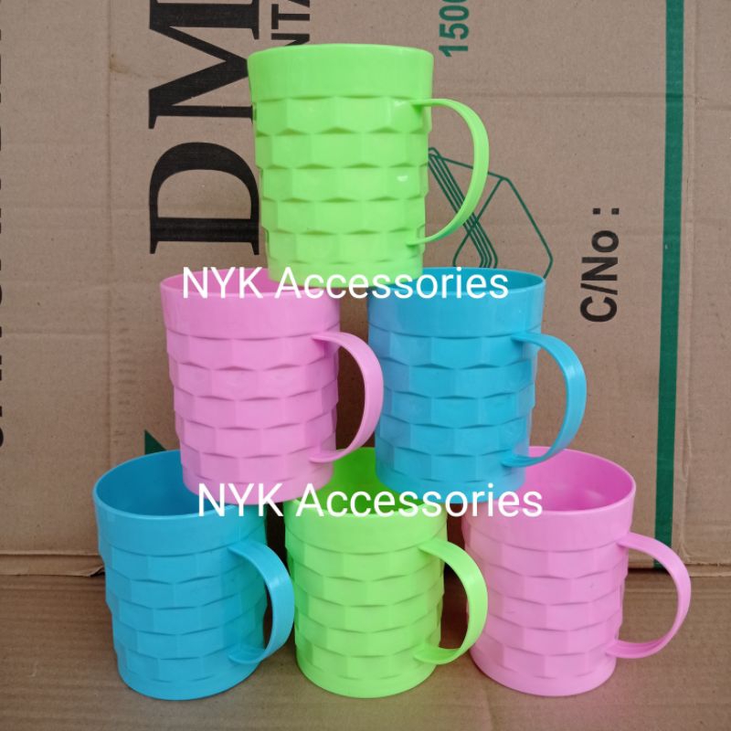 NYK Gelas tikar Greenline/Gelas gagang/Gelas plastik/Gelas murah