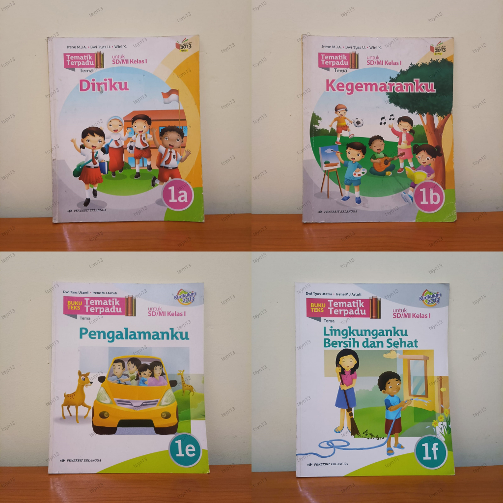 

Tematik terpadu buku sekolah kelas 1 SD/MI k13 edisi revisi erlangga bekas layak pakai 1a 1b1e 1f