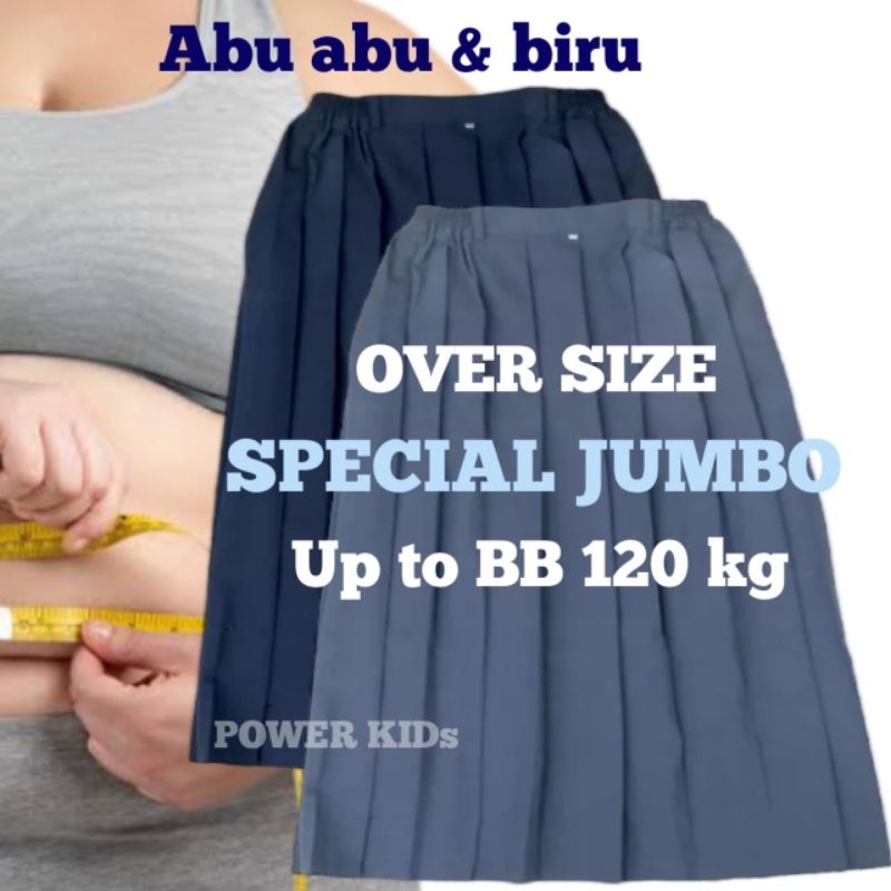 Rok biru dan abu abu super jumbo