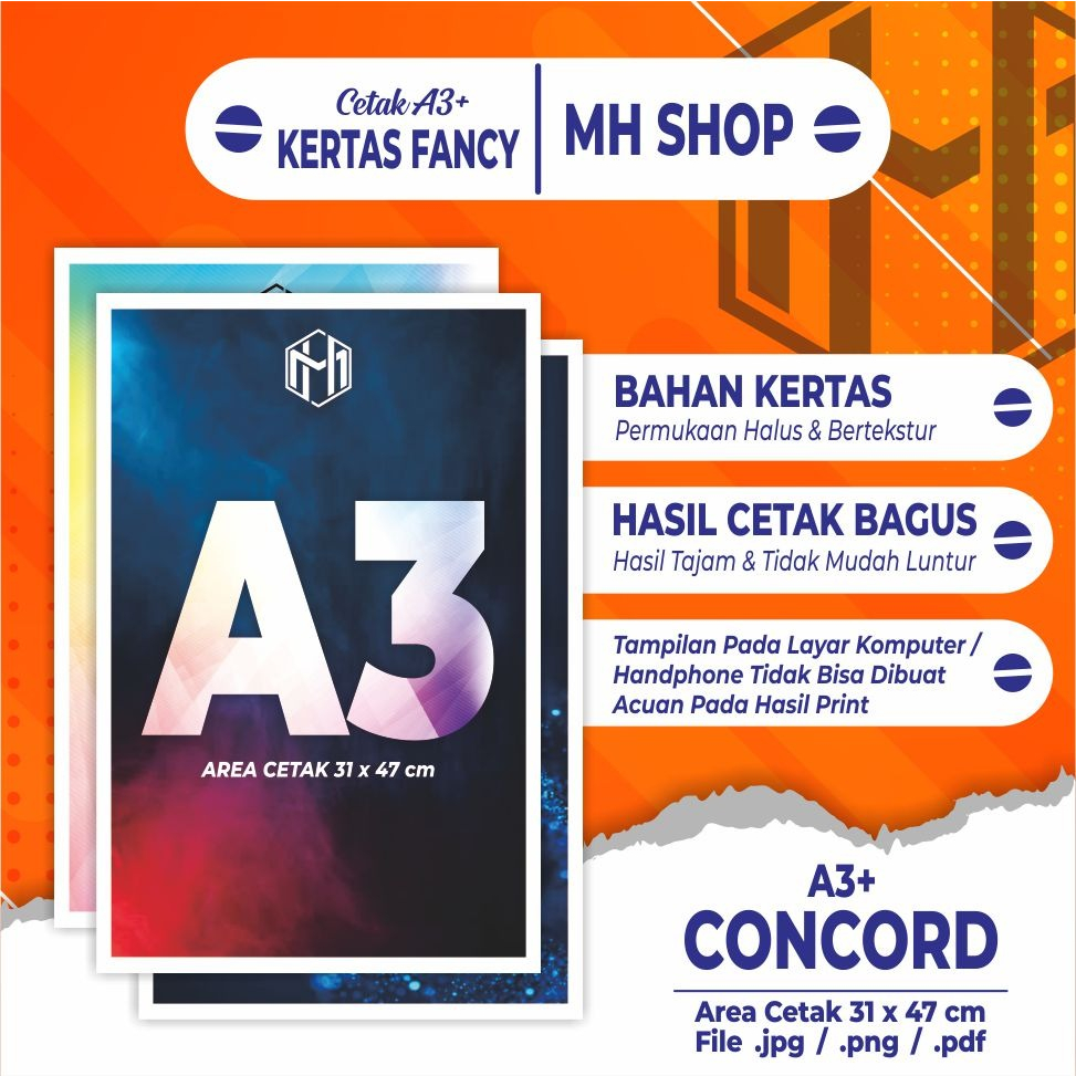 

PRINT A3+ / CETAK A3+ / BAHAN CONCORD