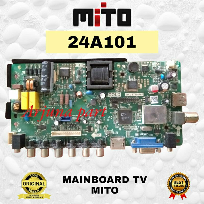 MAINBOARD TV MITO 24A101 / MB TV MITO 24A101 / MESIN TV MITO 24A101 / MODUL TV MITO 24A101 / MB MITO