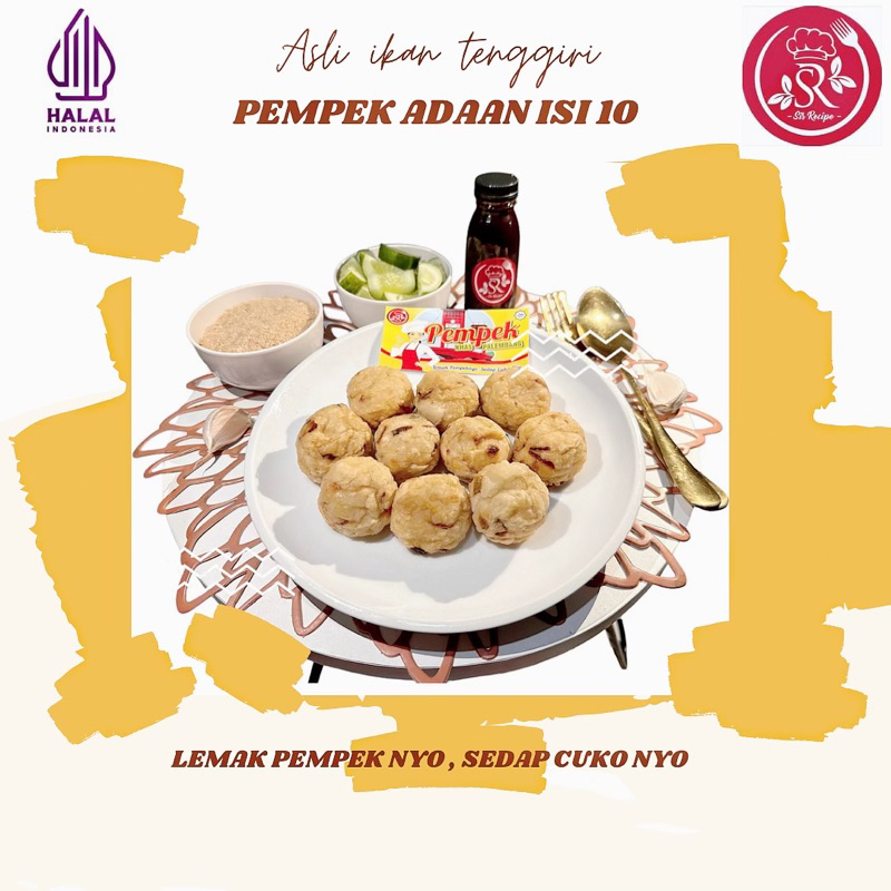 

Pempek adaan isi 10 pcs + cuko 100ml + vakum frozen | pempek SisRecipe