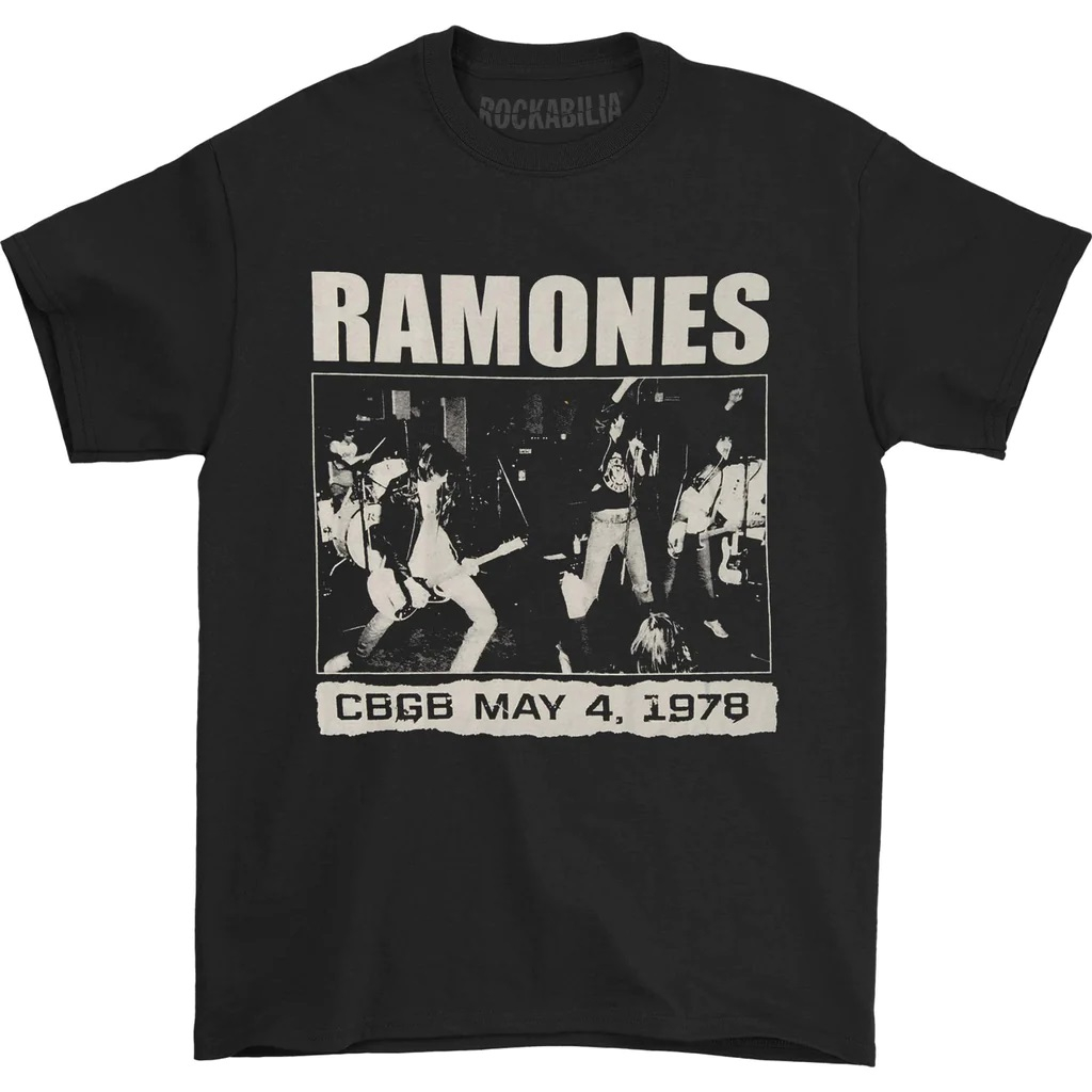 BAJU KAOS RAMONES CBGB 1978 T-shirt