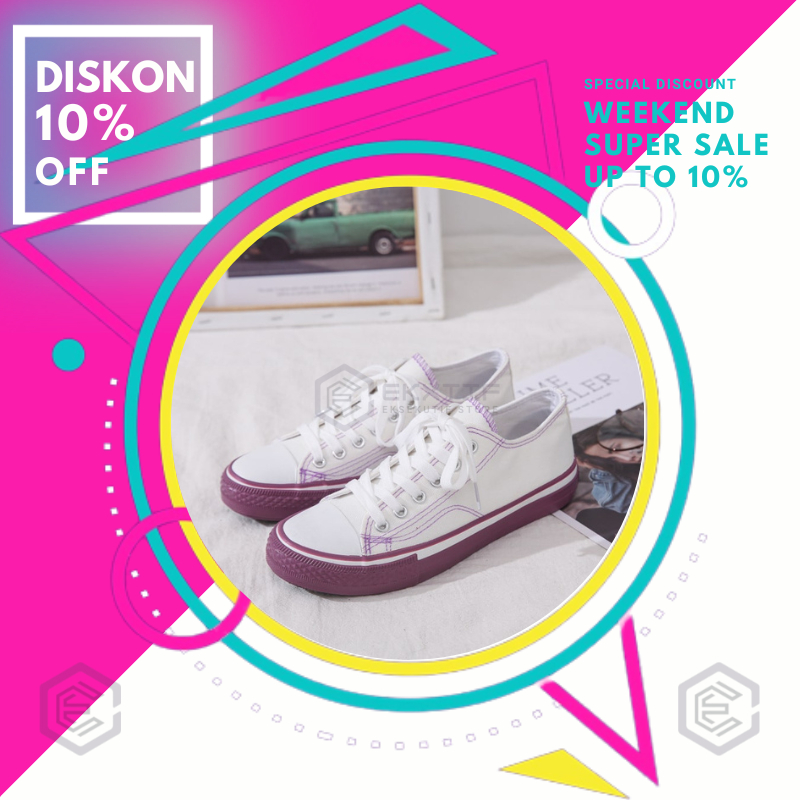 Sepatu Sneakers Wanita Import korea Original Terbaru