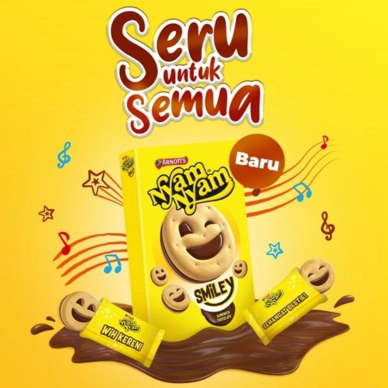 

NYAM-NYAM SMILEY SANDWICH CHOCOLATE Nyam Nyam Nyamnyam Smile