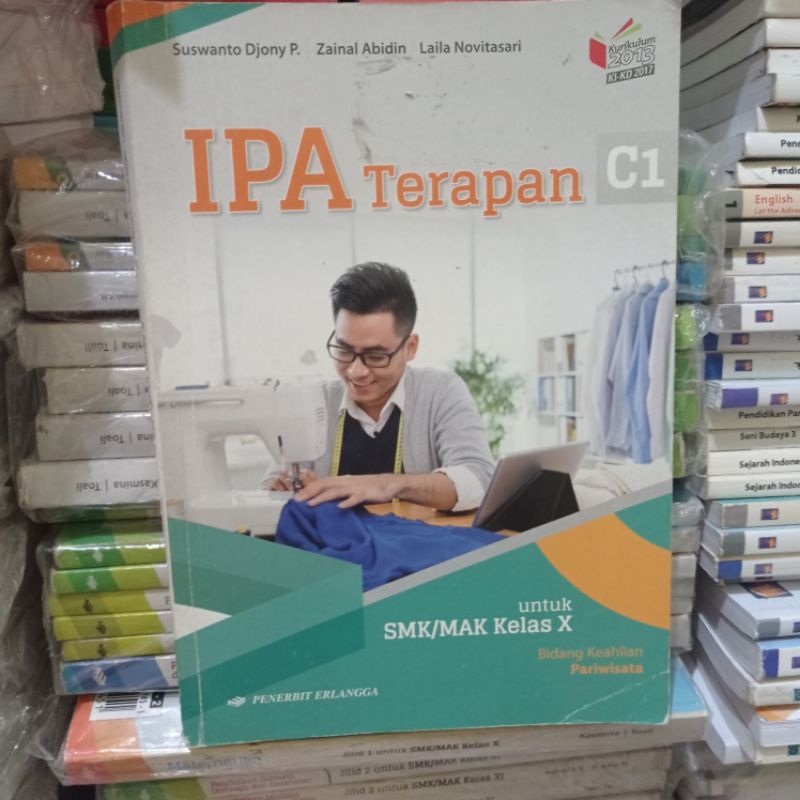 buku bekas kurikulum 2013 edisi revisi IPA  TERAPAN  UNTUK SMK MAK  KELAS 1  ERLANGGA