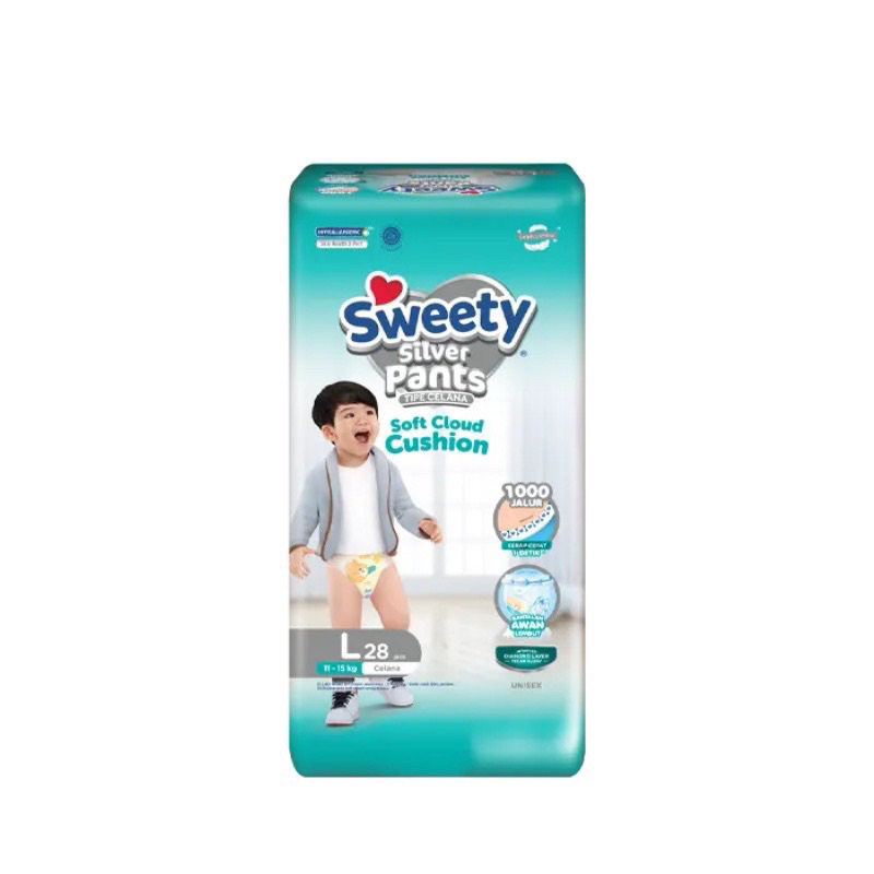 SWEETY Silver Pants | Bronze Dry Expert Popok Sekali Pakai /Popok Bayi