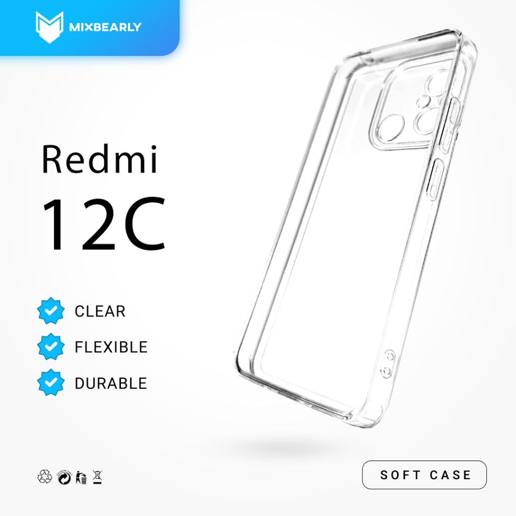 Clear Case Redmi 12C | Soft Case Tebal