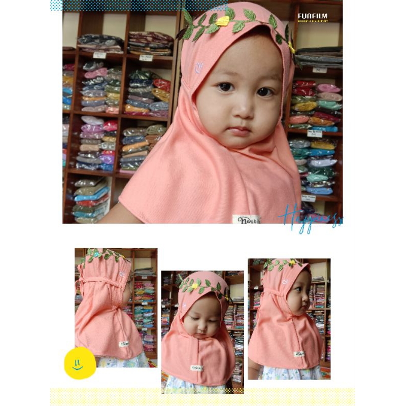 Part 2/ Bergo Anak Mahkota Bunga/ Hijab NaybiLa/ Hijab Lucu