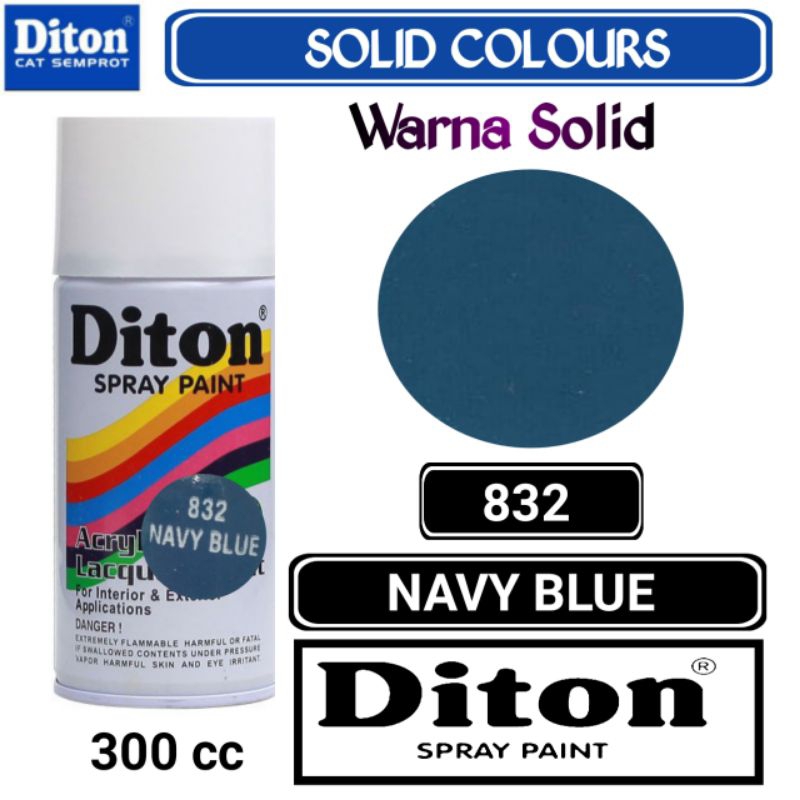 832 NAVY BLUE DITON STANDAR 300cc Cat Semprot Pilok Pylok Pylox / Cat Aerosol / Pilok Diton / Diton 