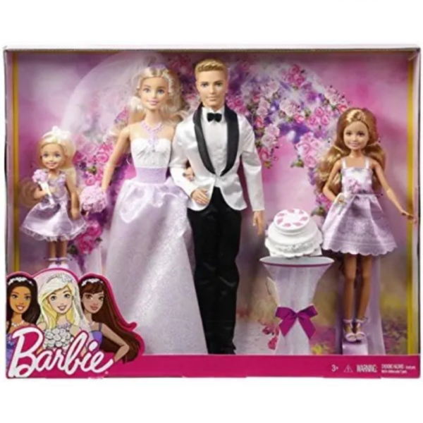 

Dijual Mainan Boneka Barbie Blonde Girl Wedding Gift Set Incl 4 Dolls Diskon