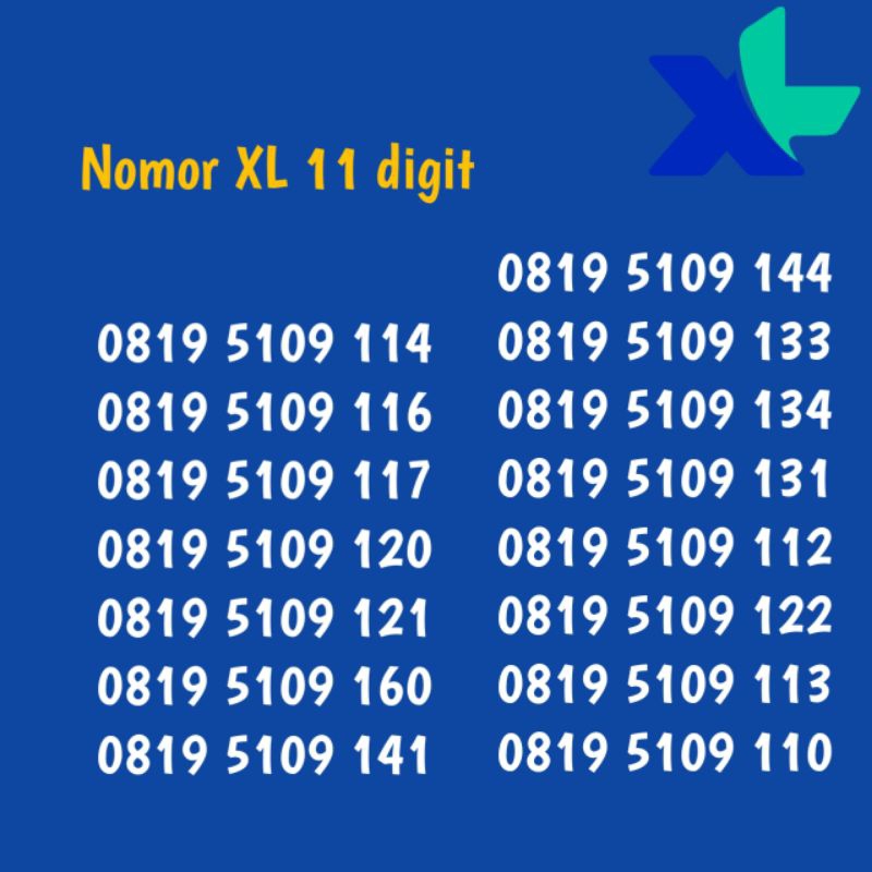 nomor xl cantik 11 digit super ngobrol 4G