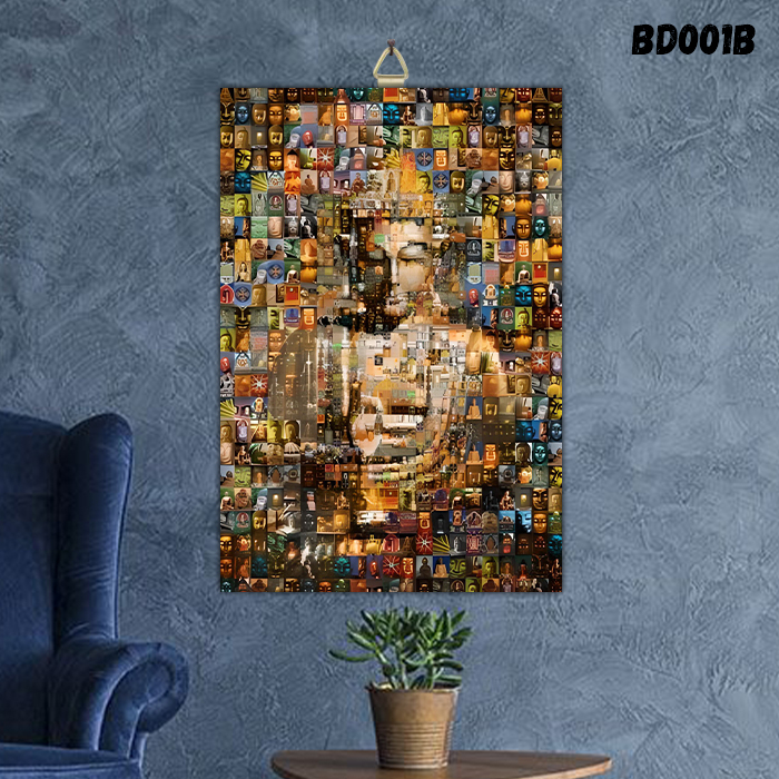 HIASAN DINDING BUDDHA GAUTAMA / PAJANGAN DEKORASI DINDING BUDDHA / LUKISAN BUDDHA BD002C