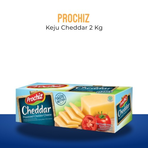 

Keju Prochiz Cheddar Cheese 2 Kg Kemasan