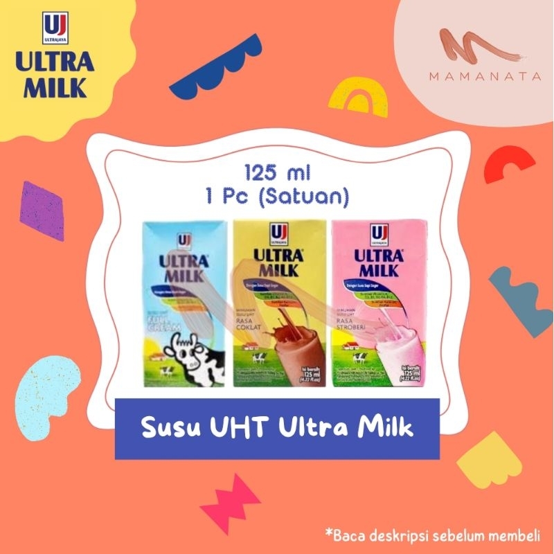 

Susu UHT Ultra Milk 125 ml