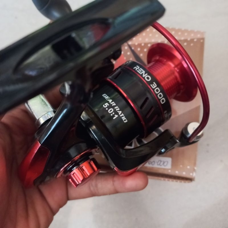 REEL PANCING DAIDO RENO 3000 6BB ALUMINIUM SPOOL FRESHWATER FISHING GAME REEL KUAT MURAH BONUS SENAR