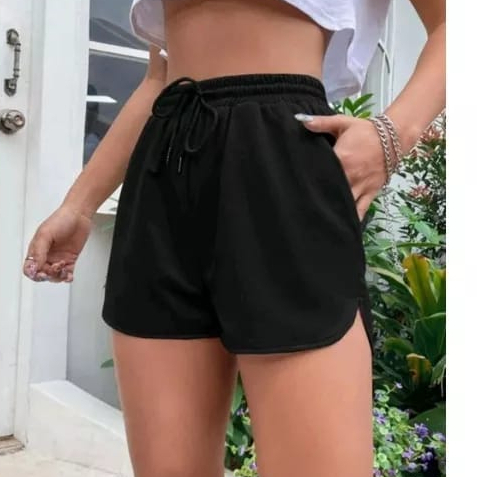 CELANA PENDEK SHORTPANTS - CELANA POLOS PENDEK WANITA - SWEETSHORT CELANA