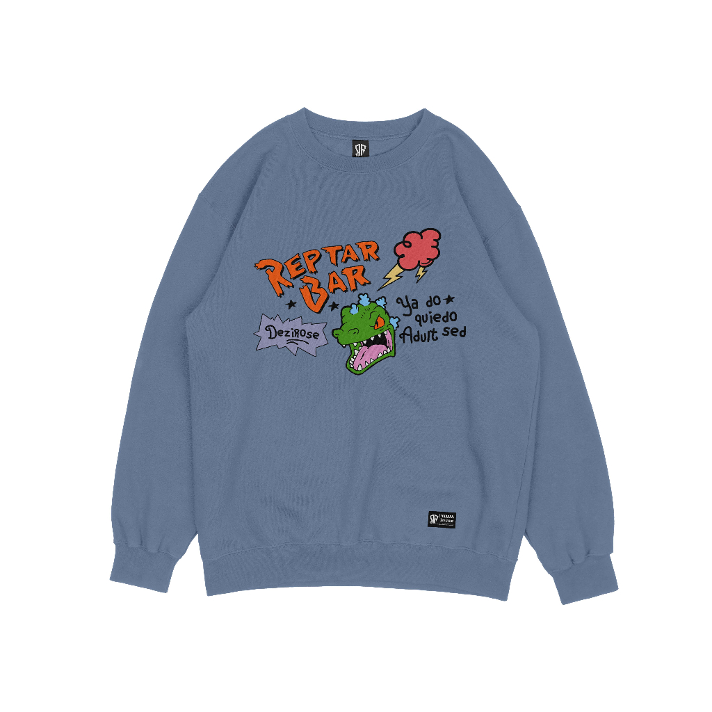 DEZIROSE - Crewneck Dino Reptar - Sweater Pria &amp; Wanita Distro Korean Style Remaja Keren Fleece Tebal Premium Size M-XXL