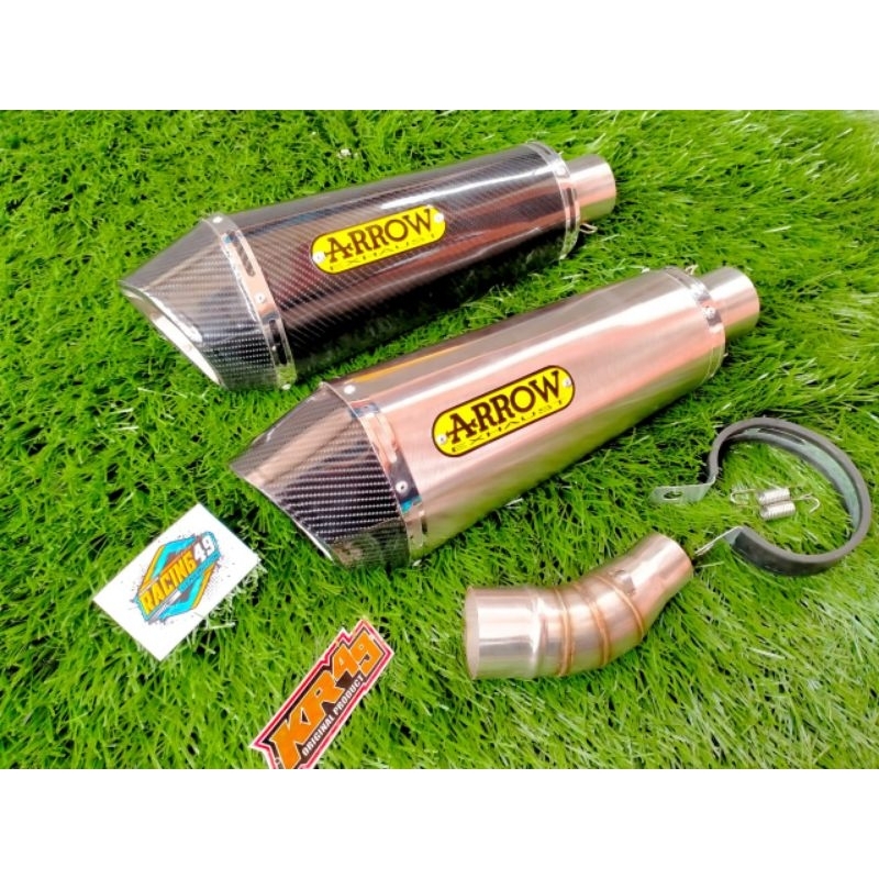 KNALPOT RACING ARROW UNTUK NINJA 250FI R25 CBR250RR MT25 Z250 CBR150R CB150R