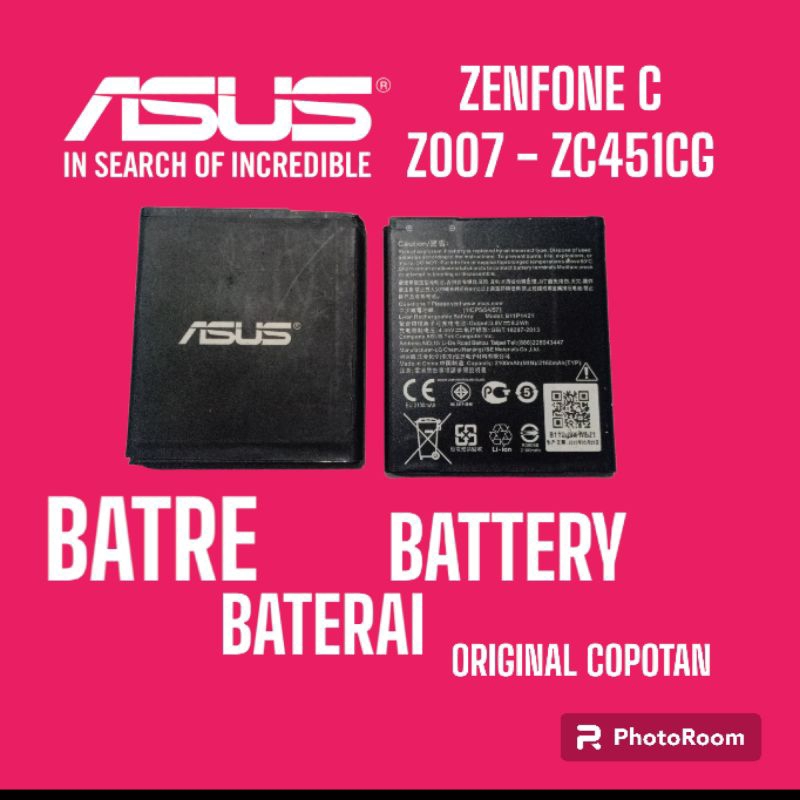 Batre Baterai Asus Zenfone C Z007 ZC451CG