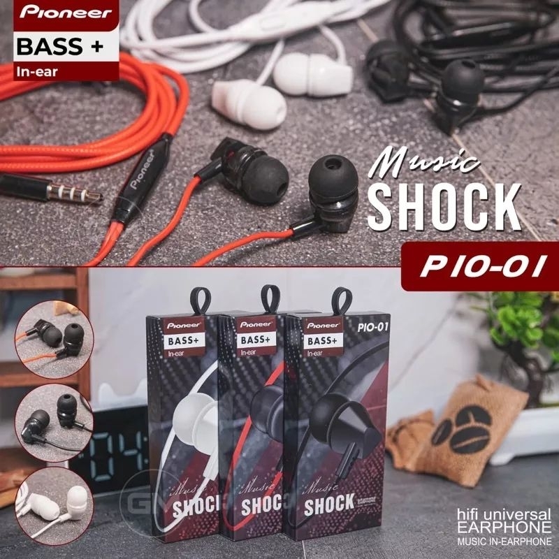 HF HEADSET EARPHONE PIO 01 PIONEER SUARA BASS