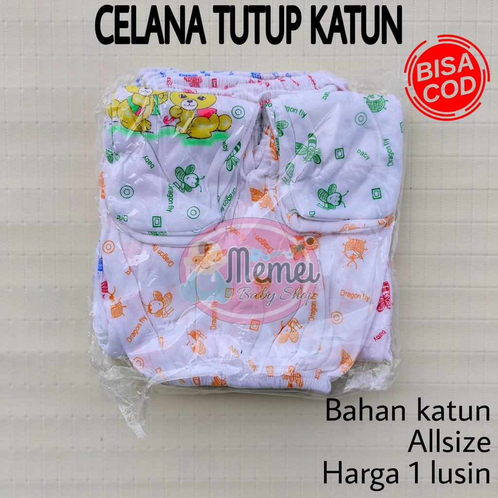 1 LUSIN (12 pcs) Celana bayi panjang TUTUP KAKI KATUN harga grosir