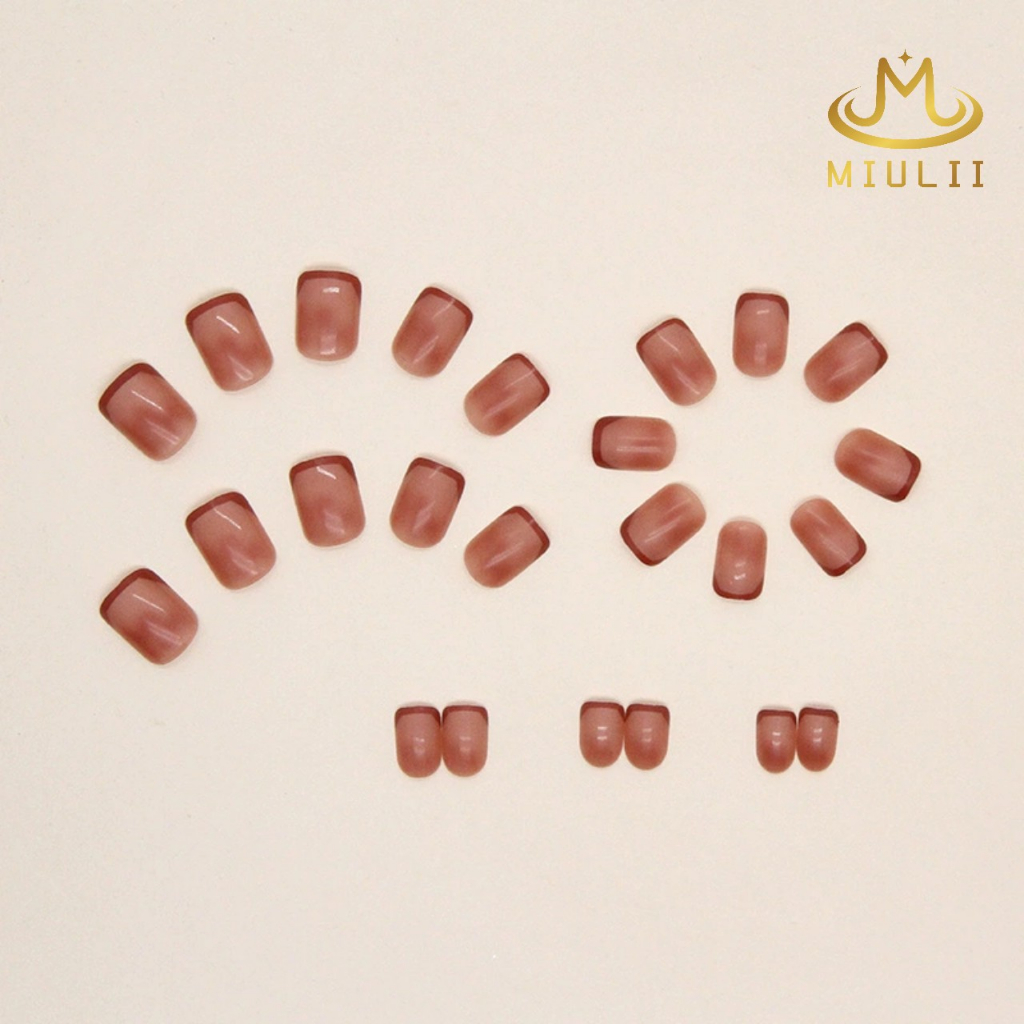 MIULII / KUKU PALSU A0735  / 24PCS / 3D / NAIL ART / PREMIUM / CUTE / FREE LEM JELLY / KUTEK