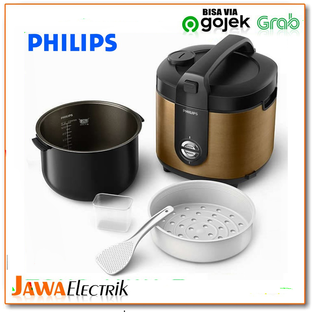 Philips Hd3128/33 Rice Cooker 3in1 Kapasitas 2 Liter - Gold