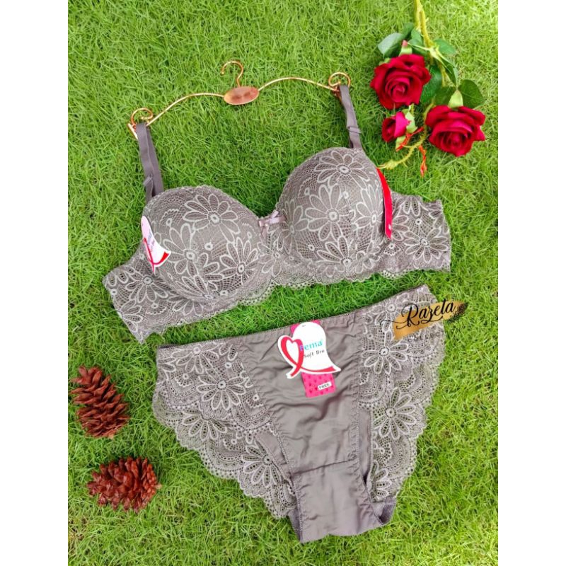 BRA BH FASHION WANITA/BRA+CD/BH SETELAN CD/BRA SET CD CUP B
