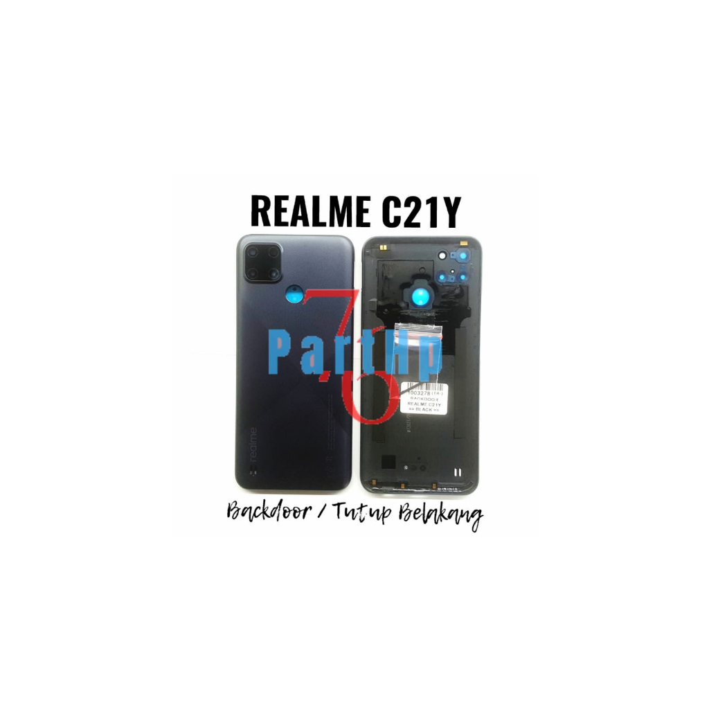 Backdoor Penutup Casing Belakang Handphone Realme C21Y c21y   - Tutup Baterai Casing Hp