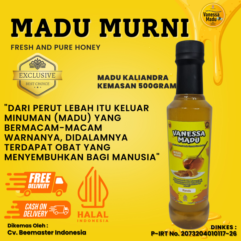 

MADU RANDU KEMASAN 500Gram 100% ASLI MURNI ORIGINAL