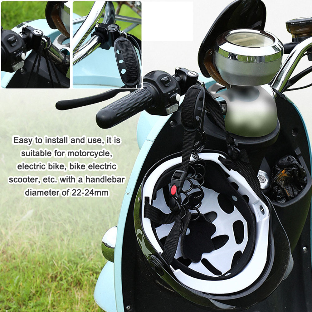 Kunci Gantungan Helm Motor Aluminum Alloy Gembok Pengaman Helm Anti Maling Helmet Lock Anti-Theft