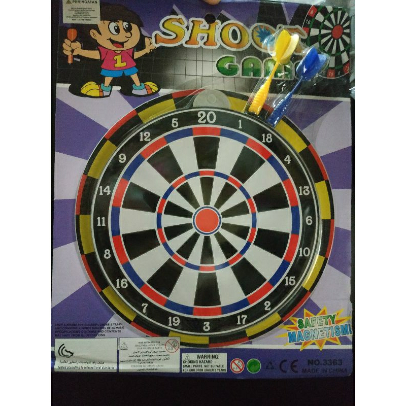 Papan Lempar Velcro Magnet Board Games Dart Game Magnet Panah Bola Lengket Target Sticky