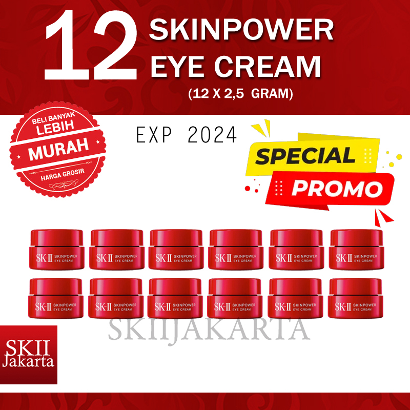 SK-II SKII SK2 SK SKINPOWER SKIN POWER EYE CREAM 2,5 GR ISI 12 PCS