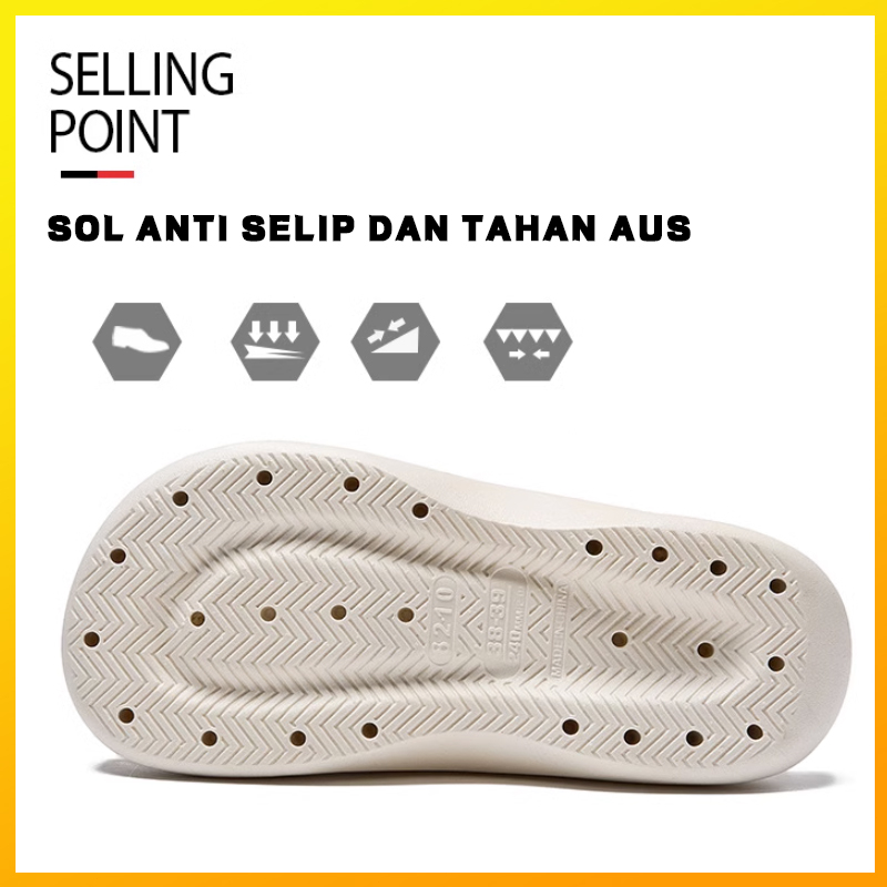 Sandal jelly fuji wedges wanita terbaru 2023 murah Sendal Baim crocs wanita kekinian import korea Sandal slop jibbitz karet wanita murah