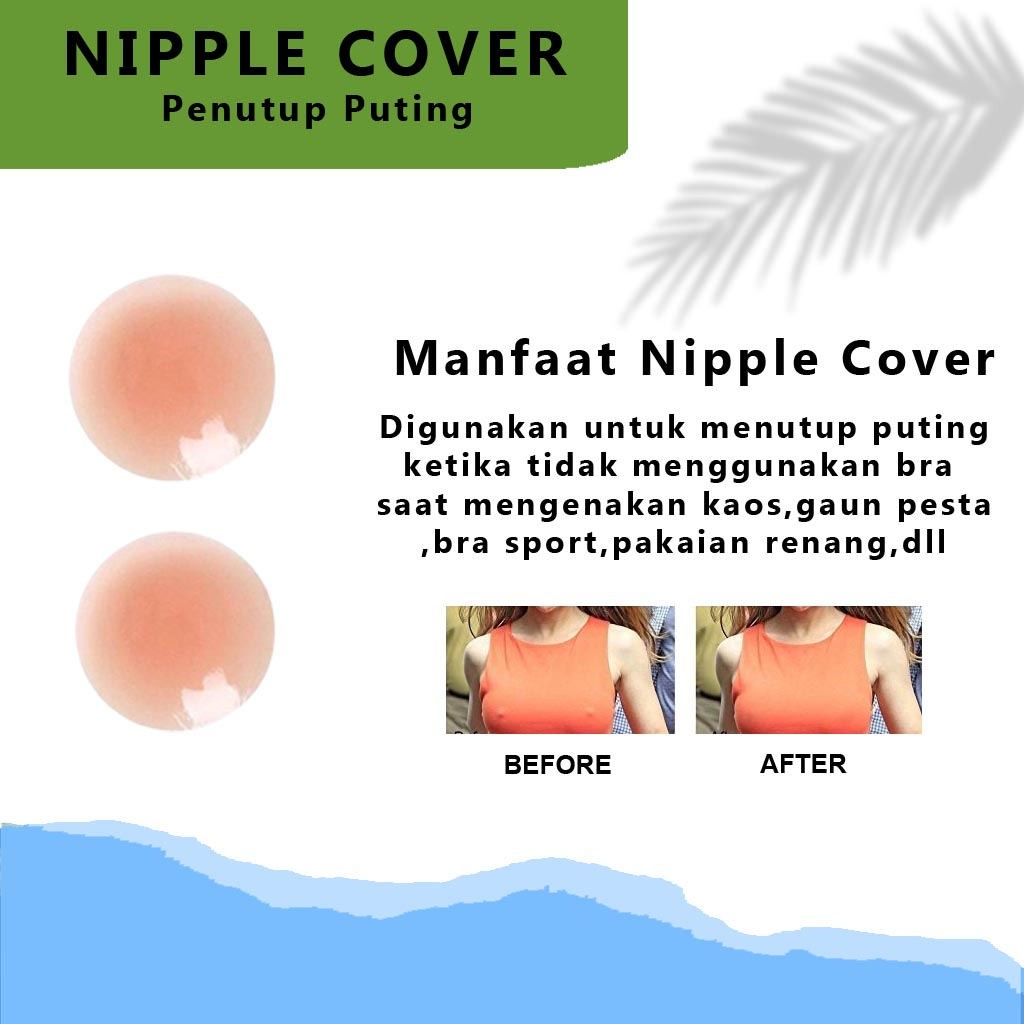 Silikon Payudara Nipple Pad Penutup Puting Payudara Tempel