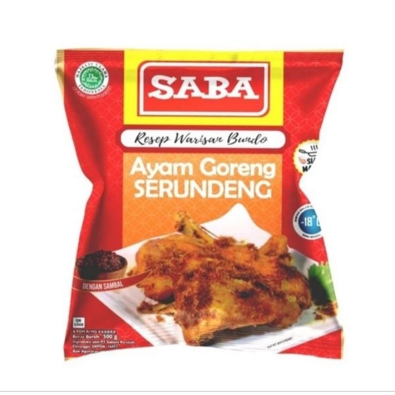 

Saba Ayam Goreng Serundeng 500Gr