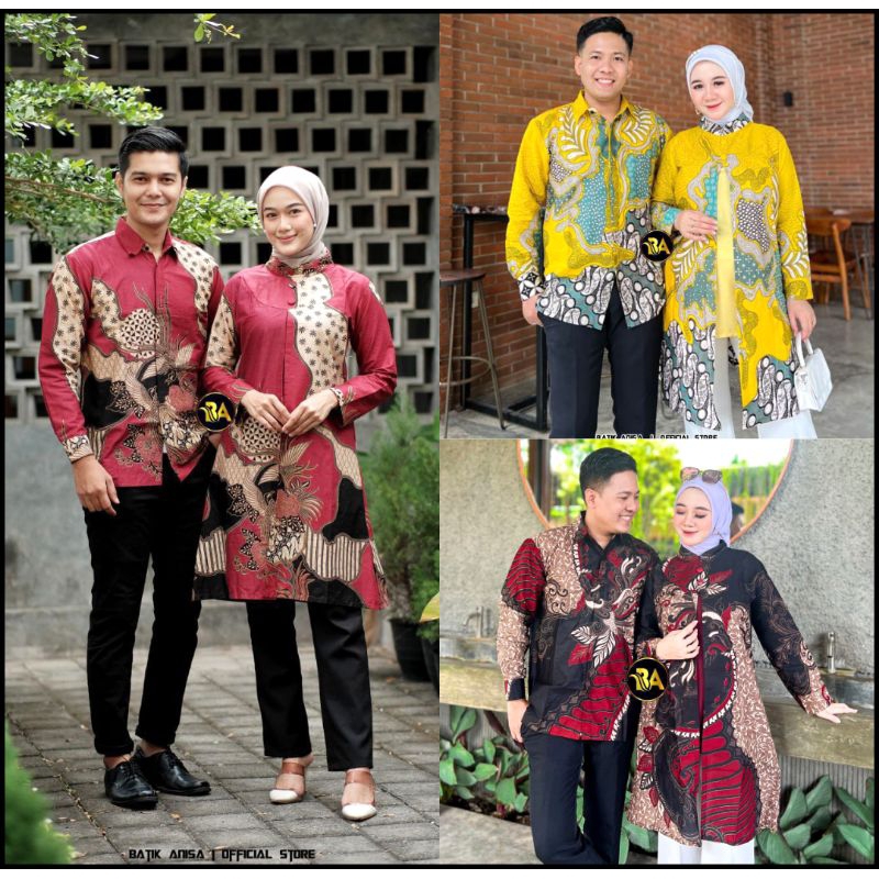 baju batik kemeja tunik pasangan termewah batik mewah motif terbaru kemeja dan tunik ployd