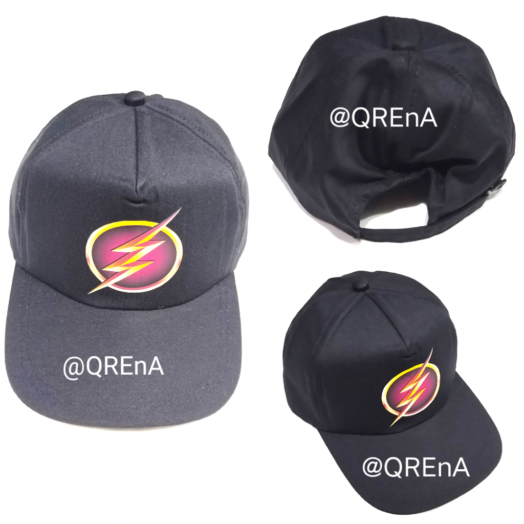 Topi The Flash Sablon 3G Keren/Topi Karakter superhero Flash Pria Dewasa