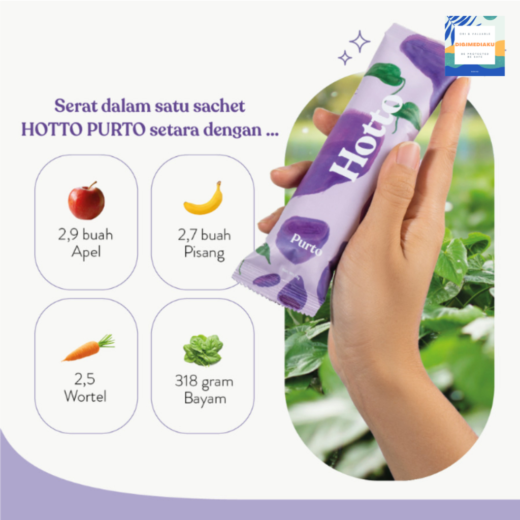 PROMO BUNDLING !! Hotto Purto Multigrain with Purple Potato (2 pouch) Meal Replacement