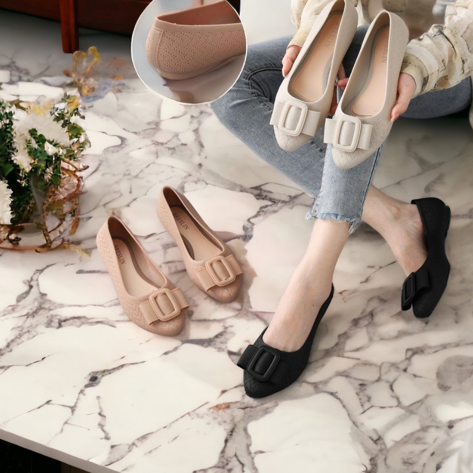 Sepatu Flat Wanita Jelly HAFA PART 2 Import / Sandal Flat Karet Terbaru Model Simple Sekolah